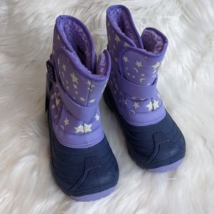 Girls Cat&Jack Winter, Snow Boots, Size 11, Purple